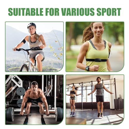 Heart Rate Monitor Chest Band for Polar H10 H9 H7, Adjustable Waterproof Replacement Chest Strap Compatible with Polar Garmin