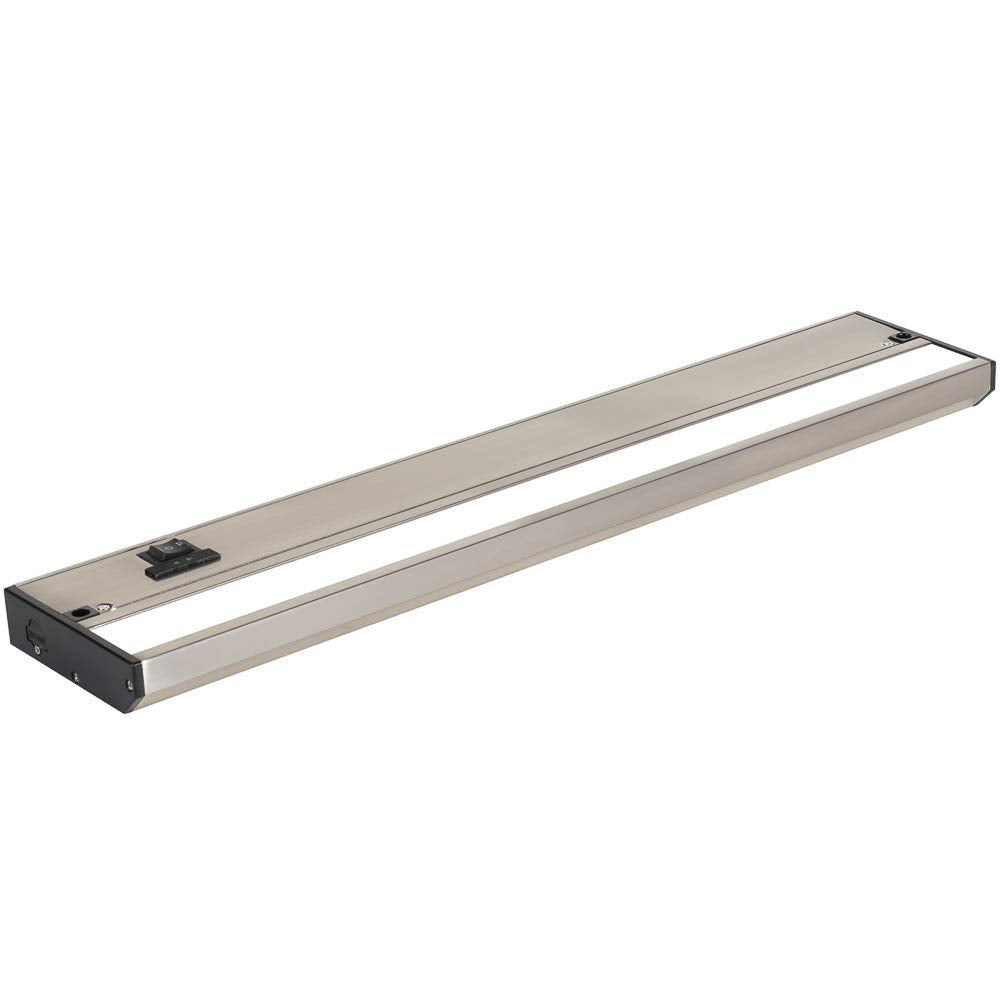 Nsl Led Under Cabinet Lighting Dimmable - 18 Inch Satin Nickel, 3 Color Temperatures (Warm White, Soft White, Cool White) - Model Ltspro-18-Sn