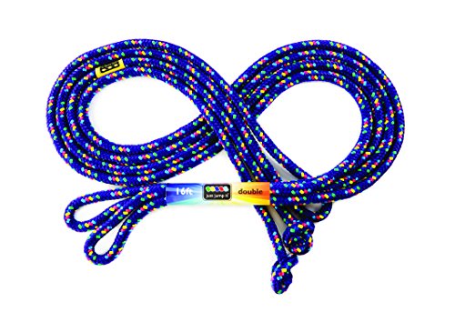 Just Jump It 16' Foot Single Jump Rope for Kids Women and Men - Active Outdoor Youth Fitness Excersing Equipment - Double ...
