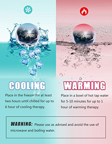 Cryosphere Cryo Ball Cold Massage Roller Ball, 60mm Ice Roller for Sore Muscle Relief - Plantar Fasciitis Deep Tissue Mass...
