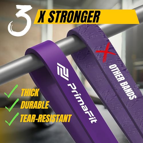 PrimaFit Resistance Bands - Workout, Gym & Pull Up Assistance Bands - Dumbbell Alternative, Stretching - For Men & Women