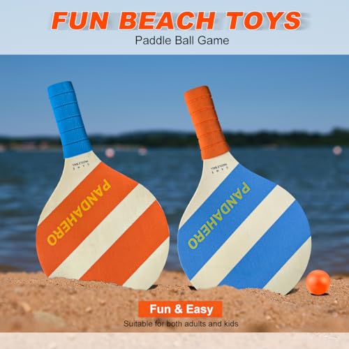 Pandahero Beach Paddle Ball Replacement Set - 12 Colorful High Visibility Waterproof Balls, Suitable for Smash Ball, Pro K...