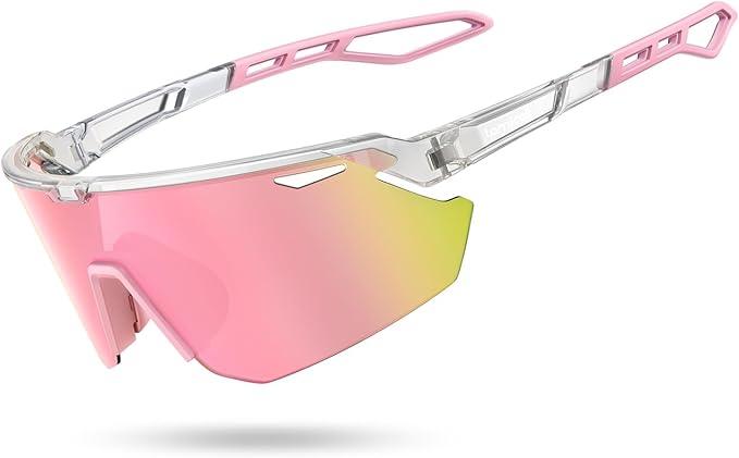 Lamicall 24g Polarized Sports Sunglasses for Men Women - UV400 Protection Sun Glasses Gifts for Running Cycling Baseball
