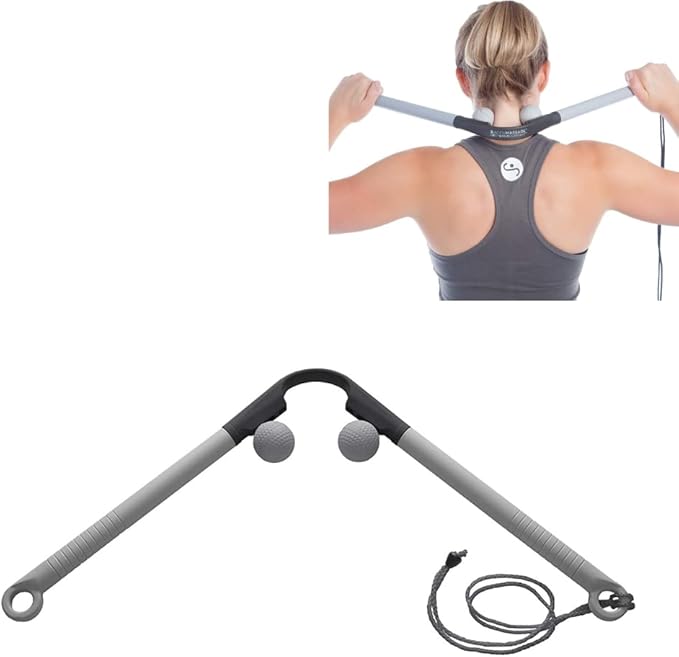 Body Back AccuMassage - Dual Pressure Point Massage Tool & Massage Hammer - 2 in 1 Design - Shiatsu Neck Massager Tool, Go...