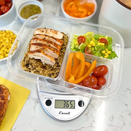 Escali Primo Digital Food Scale Multi-Functional Kitchen Scale and Baking Scale for Precise Weight Measuring and Portion C...