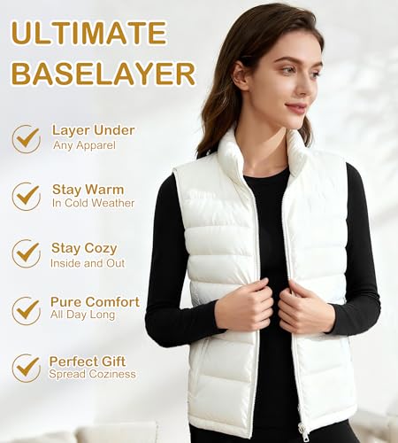 HeliosCloak 4 Pack Women's Thermal Long Sleeve Shirts Double-Sided Fleece Lined Base Layer Winter Basic Underwear Tops