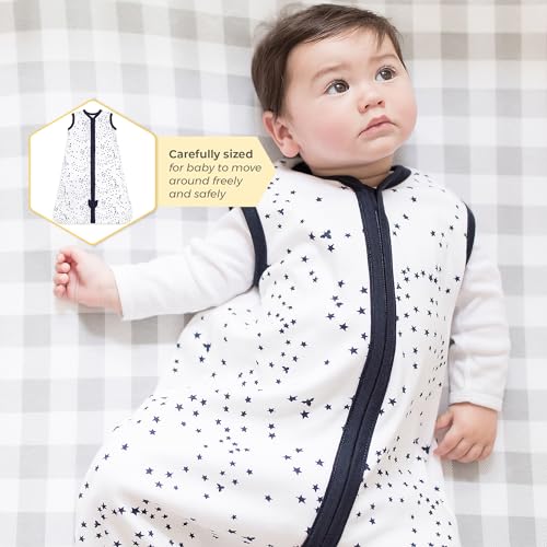 Burt's Bees Baby unisex-baby Beekeeper Wearable Blanket, 100% Organic Cotton, Swaddle Bag
