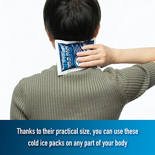 General Medi Instant Ice Cold Pack (4”x 5.5”) – 8 Packs Disposable Cold Therapy Ice Packs for Pain Relief, Swelling, Infla...