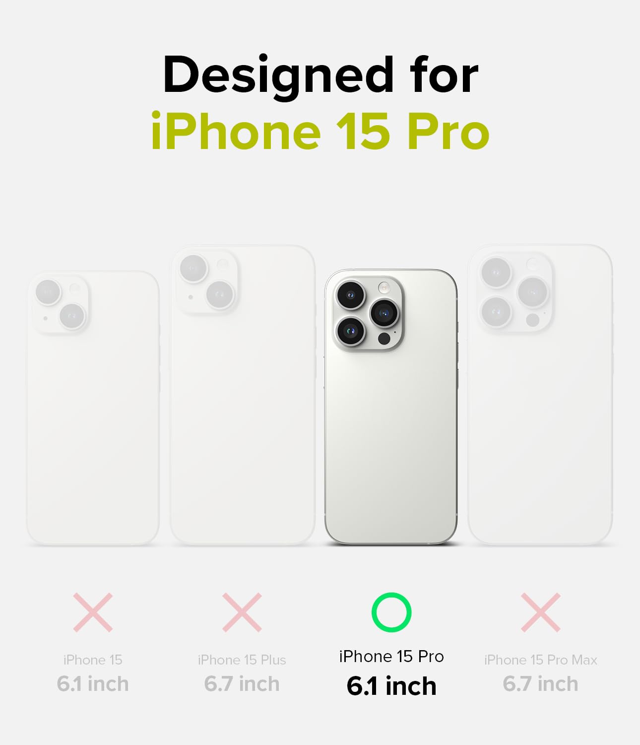 Ringke Silicone Magnetic [Compatible With Magsafe] Designed For Iphone 15 Pro Case, Feels Velvety Lightweight Slim Cute Soft Pho