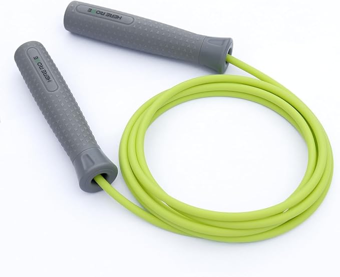 Hererope Adjustable Jump ropes for Fitness，1/4lb Weighted Jump Rope for Men & Women, Skipping Rope with Comfortable & Ergo...