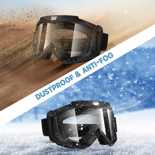 Lievermo Dirt Bike Goggles for Motorcycle, ATV, Motocross, Ski, and Racing Helmet