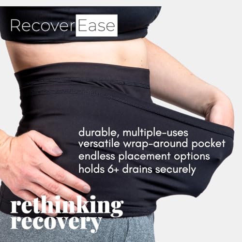 RecoverEase - Mastectomy Drain Pouch for Breast Cancer Treatment & Recovery Supplies - Essential Post Surgery Must Haves &...