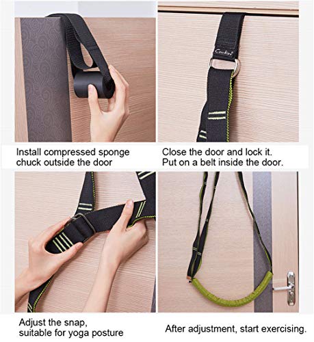 Back bend Assist Trainer - Improve Back and Waist Flexibility, Door Flexibility Stretching Strap, Home equipment for Balle...