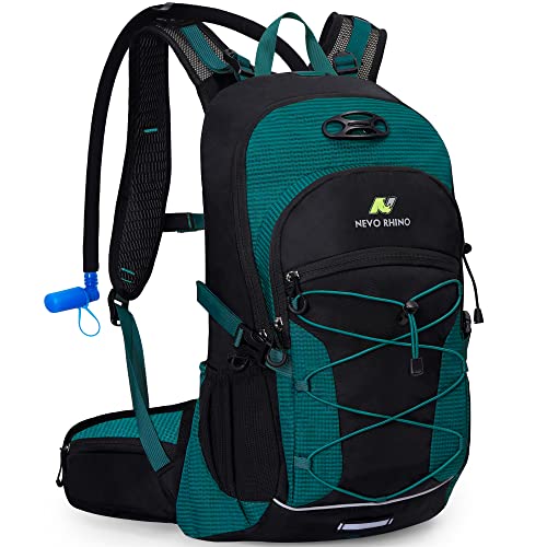 N NEVO RHINO Hydration Backpack with Water Bladder 3L, Hiking Backpack with Rain Cover, Insulation Water Daypack for Cycli...