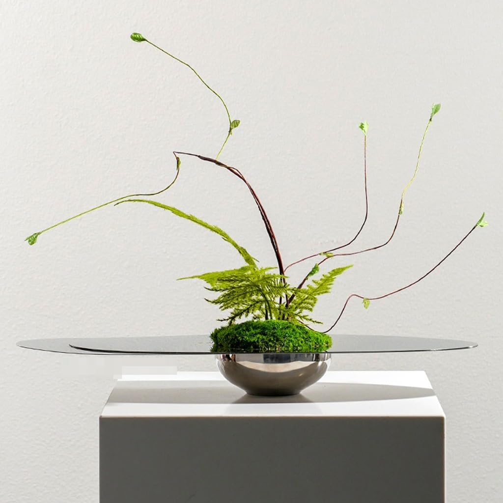 Light Luxury Hotel Living Room Table Floral Arrangement Stainless Steel Decoration Simulated Fake Plants