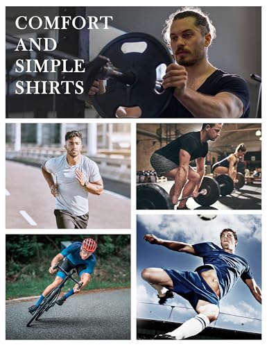Roadbox Mens Compression Shirt Short Sleeve, V-Neck Gym Running Sports T-Shirt, Cool Dry Athletic Base Layer Undershirts