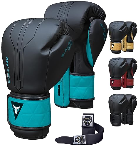 Mytra Fusion Boxing Gloves Included with Free Hand Wraps Punching Gloves MMA Training Muay Thai Gloves Men & Women Kickbox...