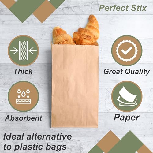 Perfect Stix 2lb Brown Paper Bags- Package of 500ct