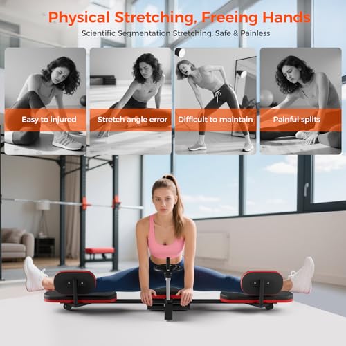 Adjustable Leg Stretcher Machine,330lbs Leg Stretcher Split Machine,Heavy Duty Steel Leg Extension Machines for Home Yoga ...