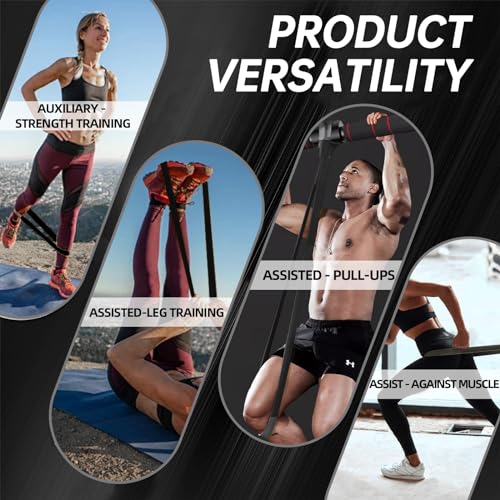 NOEAIKE Resistance Bands,Long Exercise Bands for Men & Women Home Gym - Premium Training Bands Perfect for Pull Ups, Stret...