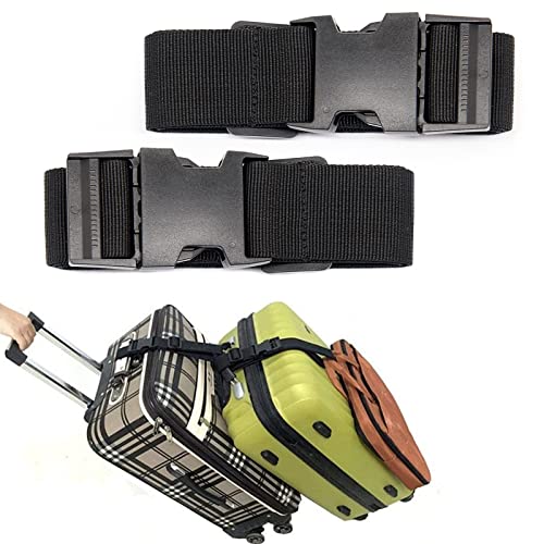 Luggage Straps for Suitcases TSA Approved, Travel Accessories to Connect Two Suitcase, Add Bag Luggage Straps for Carry On...