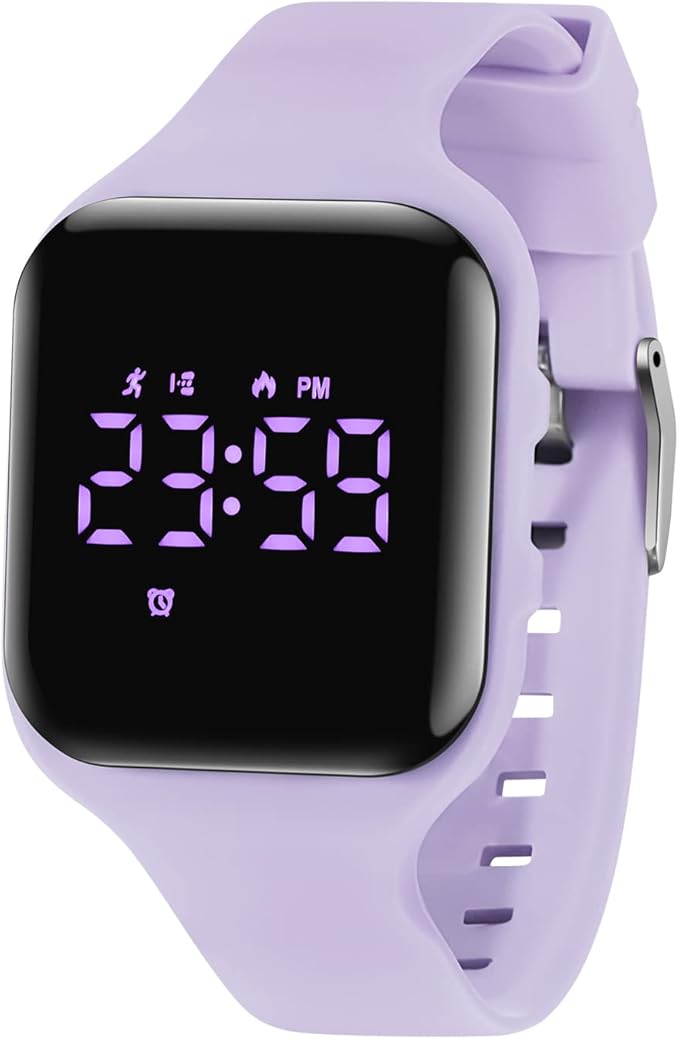 Kids Watches for Girls Boys Digital Sport Watch with Step Counter Pedometer Vibration Alarm Clock, No App Waterproof Fitne...
