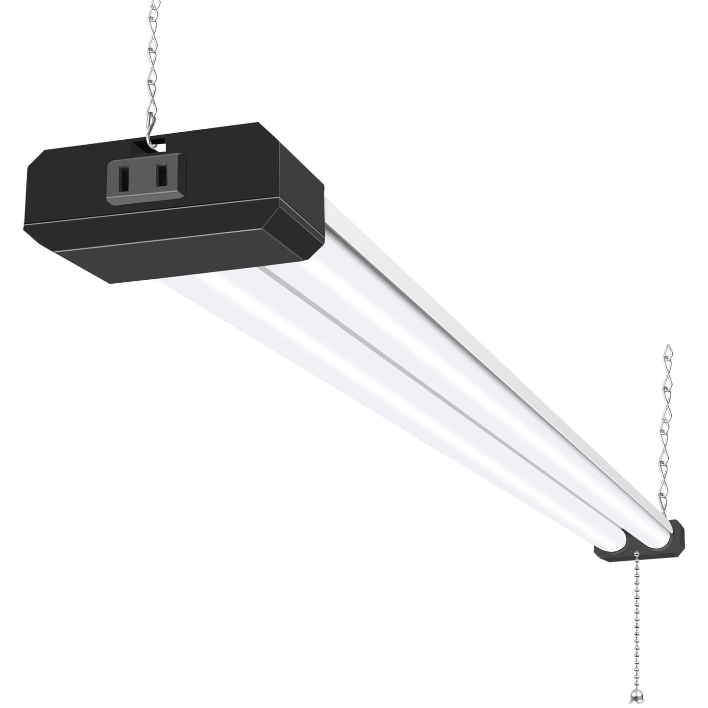 hykolity LED Shop Light 4FT 6500lm 60W Utility Fixture 5000K Daylight Black Model HBSP-MB4F-50K