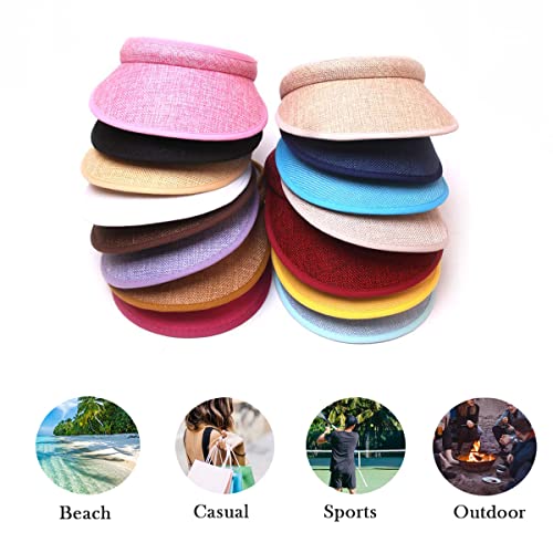 Sun Visor Hats Men Women Summer Beach Cap Sport Visors for Tennis Volleyball Running Jogging Cycling Fishing
