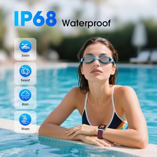 Pedometer Watch No APP/Phone Required, Waterproof Fitness Tracker Watch with Heart Rate Monitor, Large Screen with Pedomet...