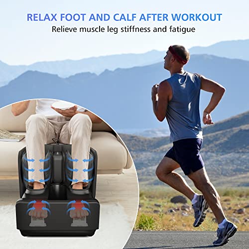 COMFIER 2 in 1 FSA Foot Massager Machine, HSA Shiatsu Foot and Calf Massager with Heat,Kneading,Vibration,Compression Mass...