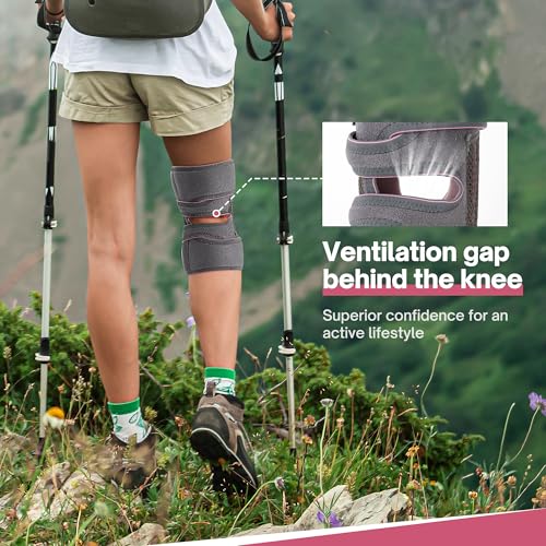 WILLDAN Knee Brace with Side Stabilizers & Patella Gel Pads for Maximum Knee Pain Support, Running, Workout and fast recov...