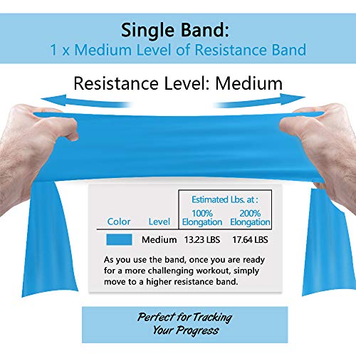 A AZURELIFE Professional 8 Yards Bulk Resistance Bands Rolls or 5,6,7 ft. Long Non-Latex Elastic Exercise Bands, Stretch B...