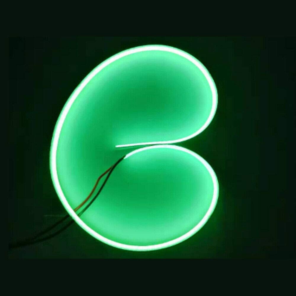 KD-tec LED Strip Light 384Led/m 16.4ft COB Flexible DC12V/24V Bendable Tape Green, Model LED-COB-384, Vinyl Material
