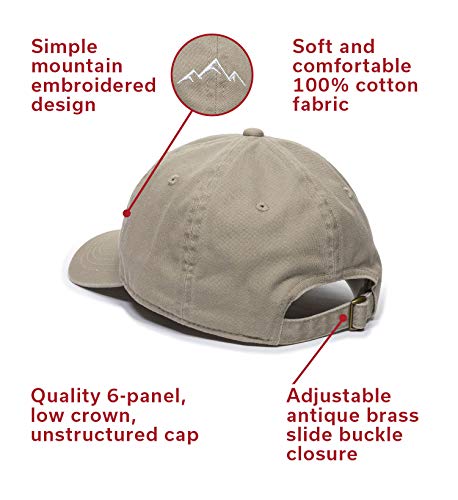 Outdoor Cap -Adult Mountain Dad Hat-Unstructured Soft Cotton