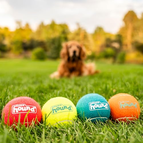 Outward Hound Squeaker Ballz – Squeaky Tennis Balls for Dogs 50 lbs and Over, Interactive Dog Toy for Fetch & Training, La...