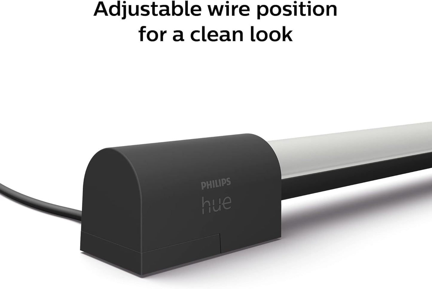 Philips Hue Smart Light Tube - Color-Changing LED, Sync with TV & Music, Black, Model 582502