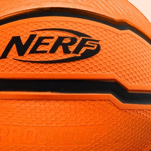 Nerf Mini Foam Basketballs - Indoor + Outdoor Foam Balls - 5" Inch Basketballs for Mini + Over The Door Hoops - 2 Balls In...