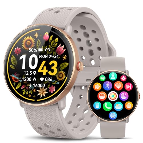 Smart Watch for Women Men, for Android iOS with Sleep Monitor, Pedometer Fitness Tracker, Bluetooth Call, IP68 Waterproof,...