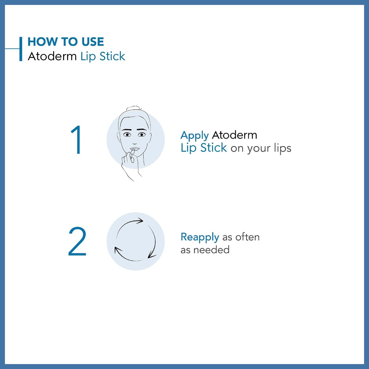 Bioderma - Atoderm - Lip Stick - Hydrating, Soothing and Renewing Lip Stick - for Dry Lips - net wt.0.14 oz.