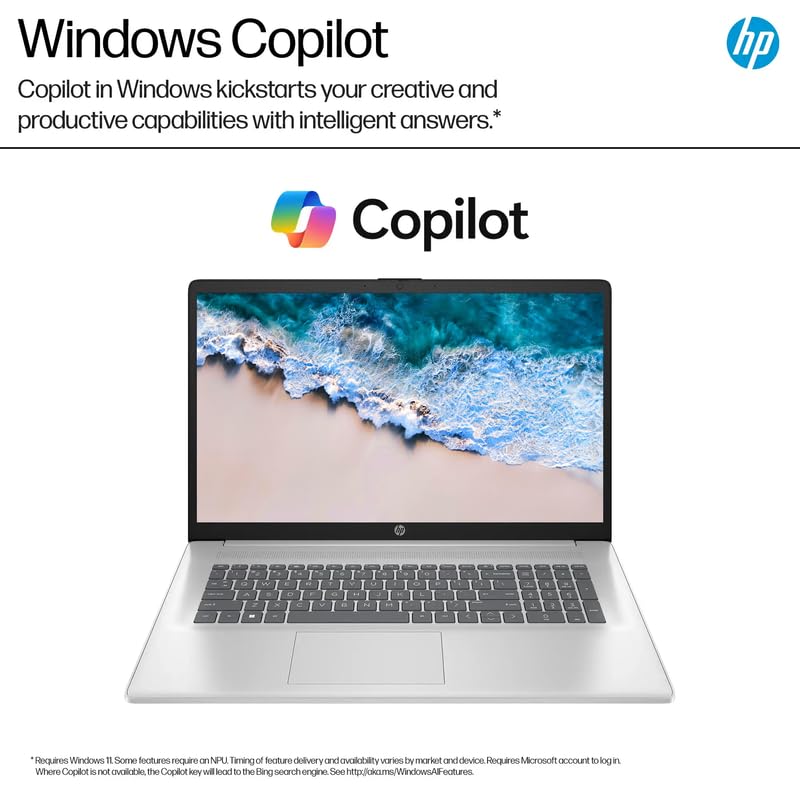 Hp Business Laptop Computer, 17.3 Fhd Ips Led Laptop 16Gb Ram 512Gb Ssd, Amd Ryzen 5 7430U, Windows 11 Pro Laptop With Microsoft