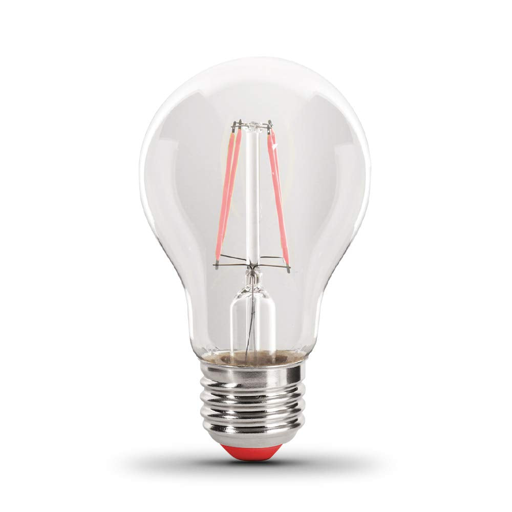 Feit Electric A19 Dimmable Red Led Light Bulb, 4.5W, Glass, 1 Count