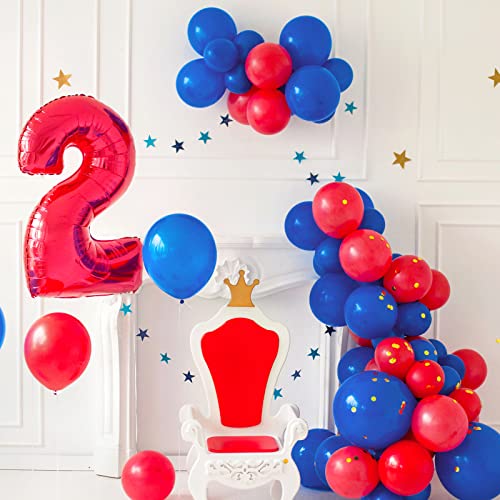 FOTIOMRG Royal Blue Balloons 12 inch, 50 Pack Royal Blue Latex Party Balloons Helium Quality for Birthday Graduation Baby ...
