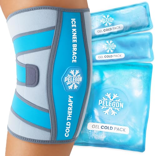 Knee Ice Pack Wrap (1 Pack) - Adjustable Ice Pack for Knees Surgery, Replacement, Arthritis Pain, ACL, Sports Injuries, Po...