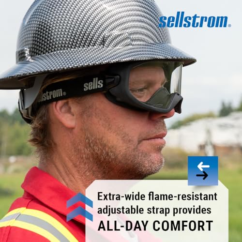 Sellstrom Odyssey II Wildland Fire Safety Goggles - Anti-Fog, Anti-Scratch Eye Protection Goggles for Men & Women - FR Str...