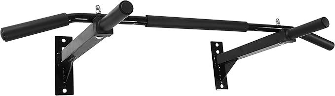 JFIT Wall Mounted Chin-Up Bar with Padded Foam Grips, Holds up to 400 LB