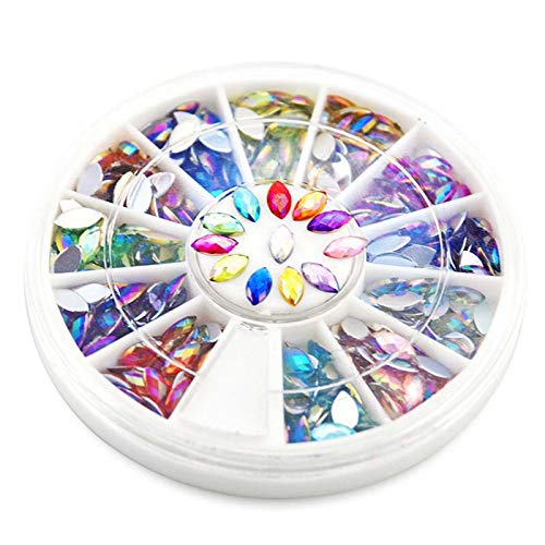 KADS AB 120PCS Nail Art Rhinestones Glitters Acrylic Tips Manicure Decoration for Nail Rhinestones