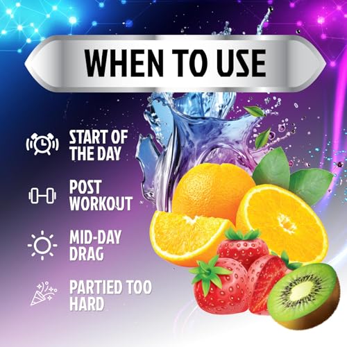 Hydration Electrolyte Powder 1200mg - Advanced Hydration Formula Daily Liquid Replenisher Drink Mix - Electrolytes Multipl...