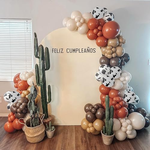 Cow Print Balloons, Latex Cow Balloons for Farm Cowboy Cowgirl Rodeo Western Baby Shower Birthday Party Decorations