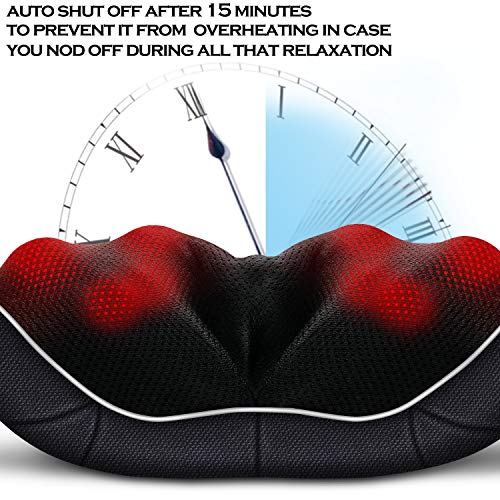 VIKTOR JURGEN Christmas Gifts for Women & Men, Shiatsu Neck and Shoulder Massager with Heat Deep Tissue Kneading Sports Re...