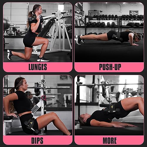 FITFABFLEX Exercise Hip Thrust Belt for Weights, Glute Workout Equipment, Adjustable Hip Thrust Belt for Dumbbells, Glute ...